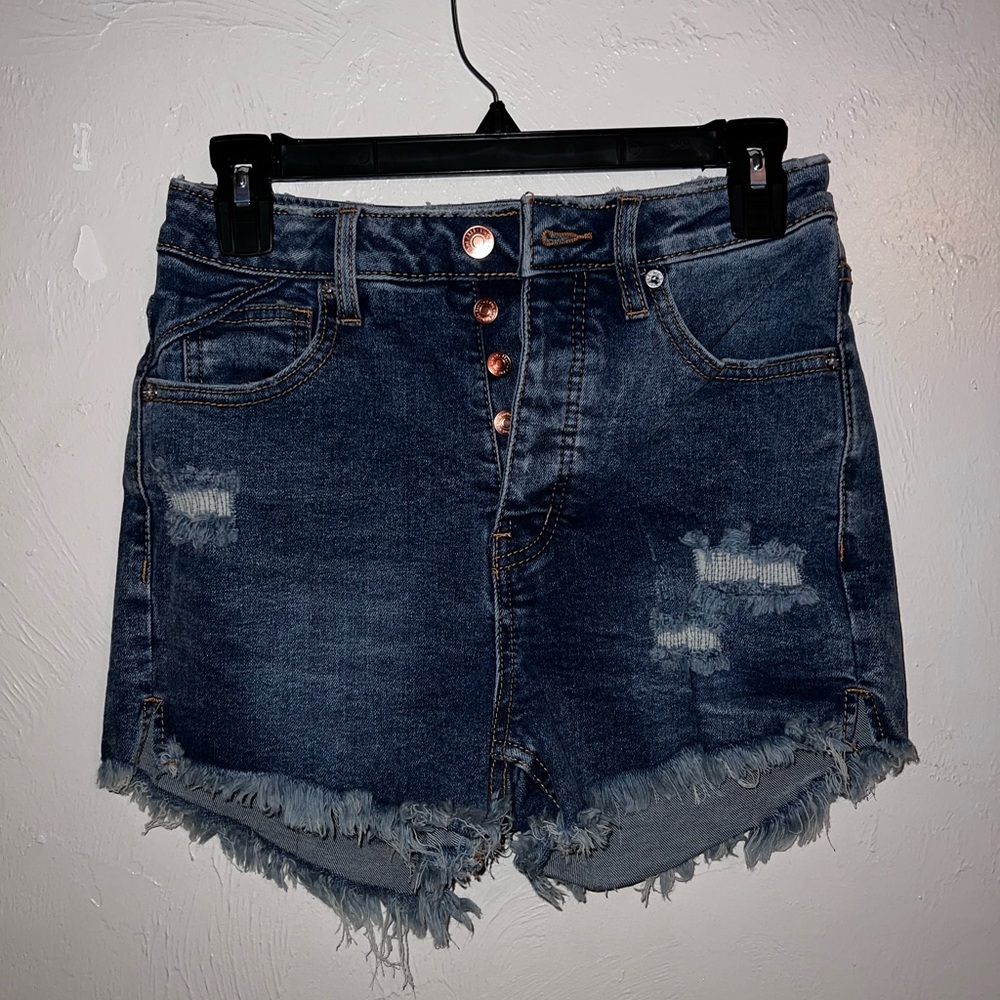 Free People Button Down Shorts
